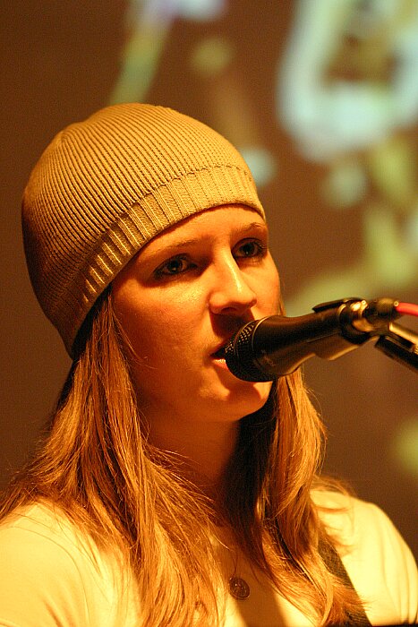 close up singing